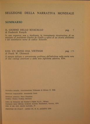 Selezione della narrativa mondiale - copertina