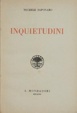 Inquietudini - Michele Saponaro - copertina