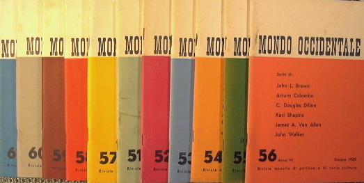 Mondo Occidentale. Rivista mensile di politica e di varia cultura - copertina
