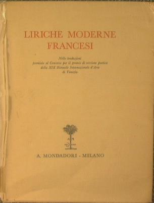 Liriche moderne francesi - copertina