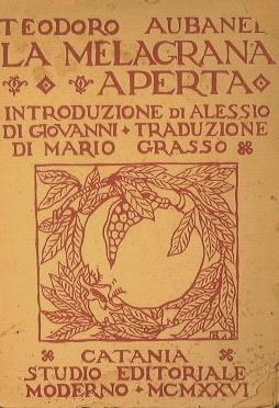 La melagrana aperta - Théodore Aubanel - copertina