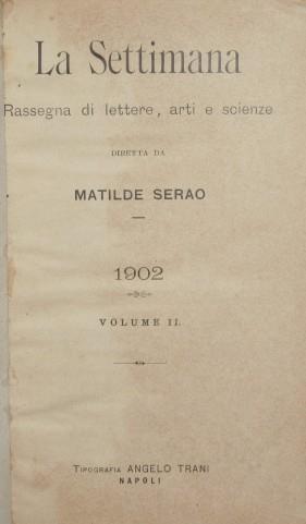 La Settimana. 1902 - Vol. II. Rassegna di lettere, arti e scienze - copertina