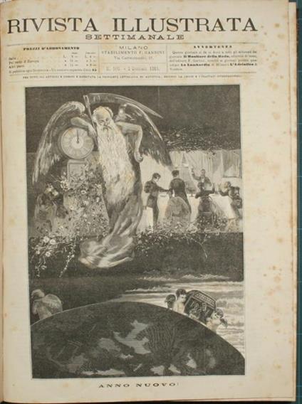 Rivista illustrata. Anno 1881. Settimanale - copertina