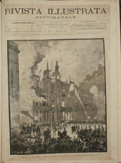Rivista illustrata. Anno 1882. Settimanale - copertina