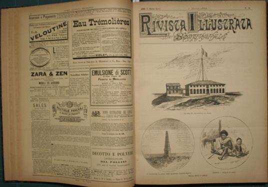 Rivista illustrata. Anno 1885. Settimanale - copertina