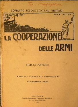 La cooperazione delle Armi. Anno IV. Volume XI. Fascicolo I I - copertina