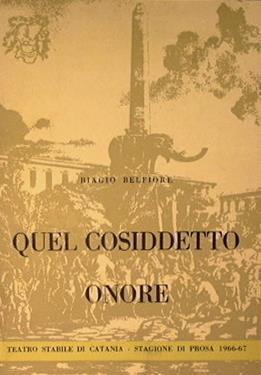 Quel cosiddetto onore - Biagio Belfiore - copertina