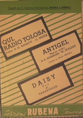 Qui, radio Tolosa + Antigel + Daisy - copertina