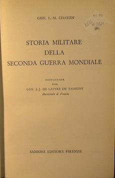 Storia militare della seconda Guerra Mondiale - Lionel-Max Chassin - copertina