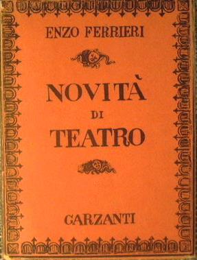 Novità di teatro - Enzo Ferrieri - copertina