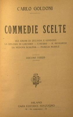 Commedie scelte - Carlo Goldoni - copertina