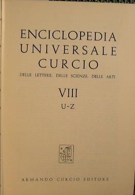 Enciclopedia universale Curcio delle lettere, delle scienze delle arti - copertina
