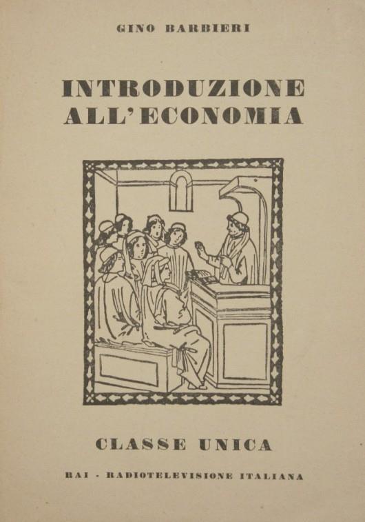 Introduzione all'economia - Gino Barbieri - copertina