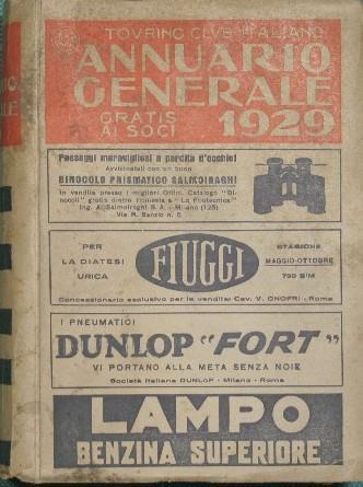 Annuario generale - 1929 - copertina
