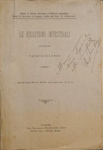 Le esclusioni intestinali - copertina
