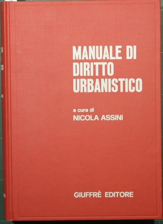 Manuale di diritto urbanistico - copertina