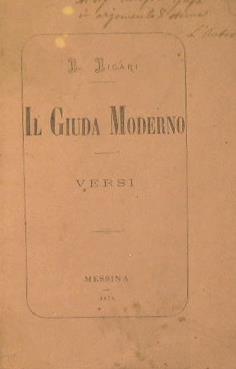 Il Giuda Moderno. Versi - Luigi Licari - copertina