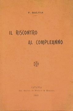 Il riscontro al compleanno - F. Salvia - copertina