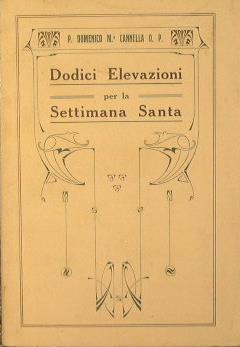 Dodici elevazioni per la Settimana Santa - Domenico Cannella - copertina