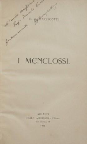 I Menclossi - Ercole Arturo Marescotti - copertina