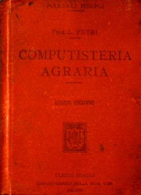 Computisteria agraria - Luigi Petri - copertina