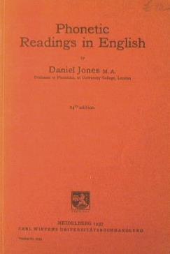 Phonetic Readings in English - Daniel M. Jones - copertina