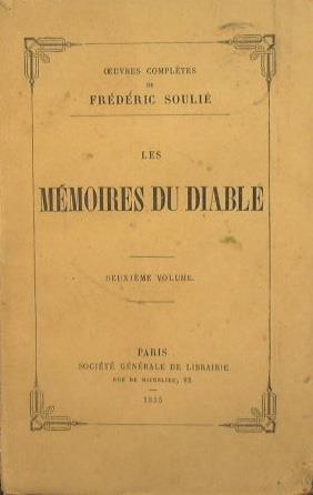 Les mémoires du diable - Frédéric Soulié - copertina
