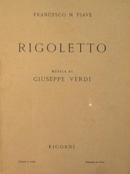 Rigoletto - Francesco M. Piave - copertina