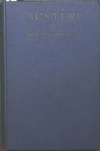 Misteri. Romanzo - Knut Hamsun - copertina