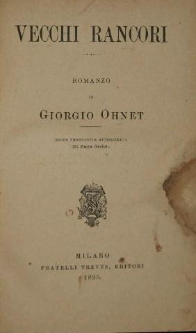 Vecchi rancori - Georges Ohnet - copertina