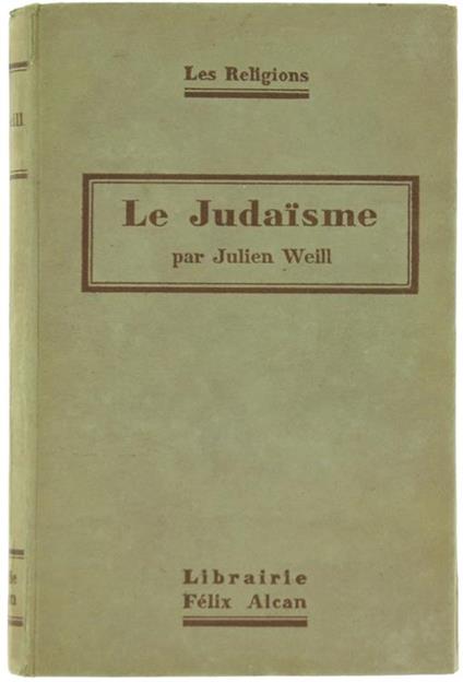 Le Judaisme - Julien Weill - copertina