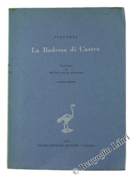 La Badessa di Castro - Stendhal - copertina