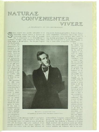 Naturae Convenienter Vivere. A Proposito di un Centenario - Piero Giacosa - copertina