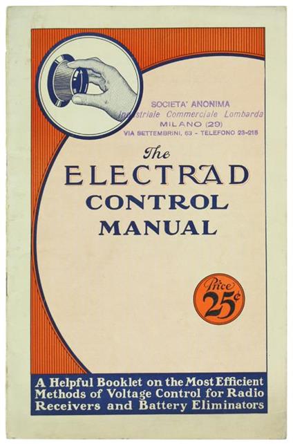 The Electrad Control Manual - copertina