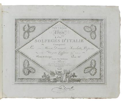 Nouvelle Edition Des Solfeges D'Italie Composés Par Leo, Hasse, Durante, Scarlatti, Porpora, Mazoni, Caffaro... Revue Et Corrigée, Gravée Par Richomme - copertina