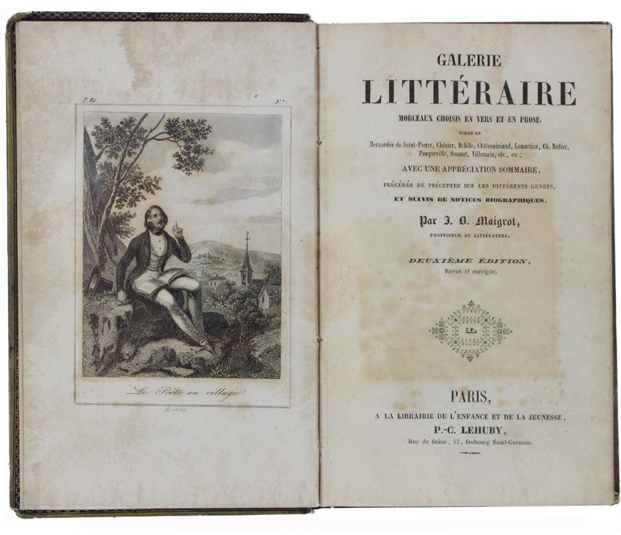 Galerie Littéraire. Morceaux Choisi En Vers Et En Prose Tirés De Bernardin De Saint-Pierre,