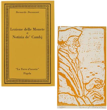 Lezione Delle Monete e Notizia Dè Cambj. Prefazione Di Sergio Ricossa. Allegata Xilografia - Bernardo Davanzati - copertina