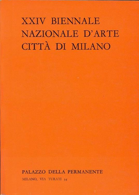 XXIV Biennale Nazionale d'Arte Città di Milano - copertina