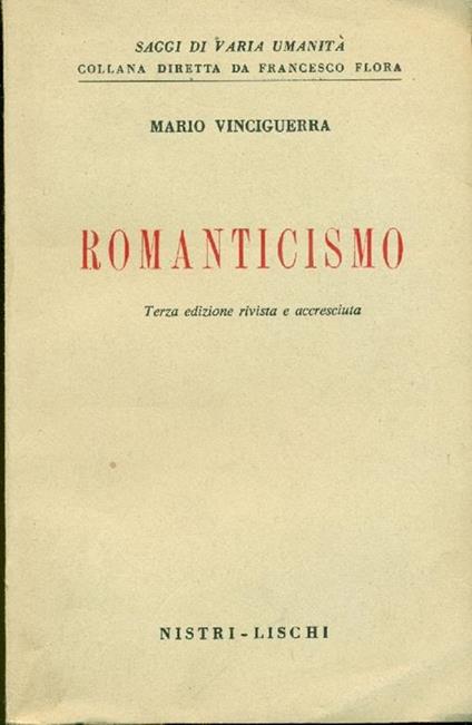 Romanticismo - Mario Vinciguerra - copertina