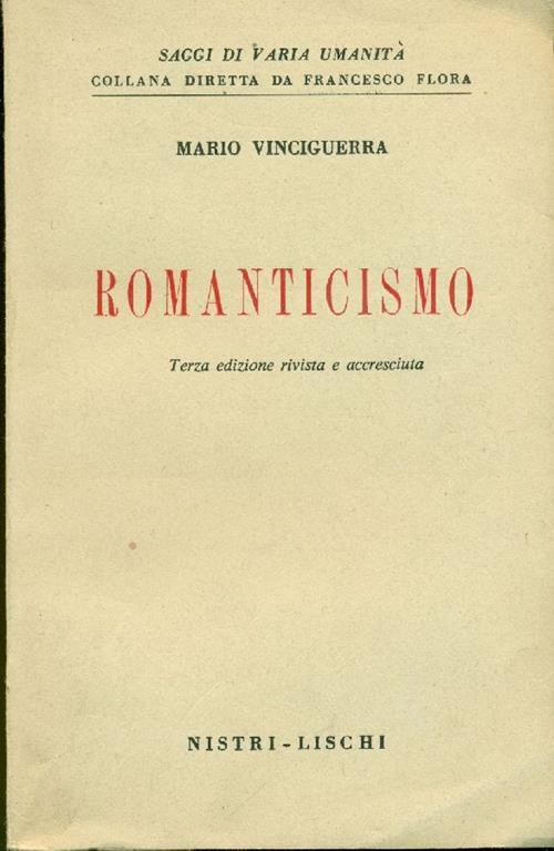 Romanticismo - Mario Vinciguerra - copertina