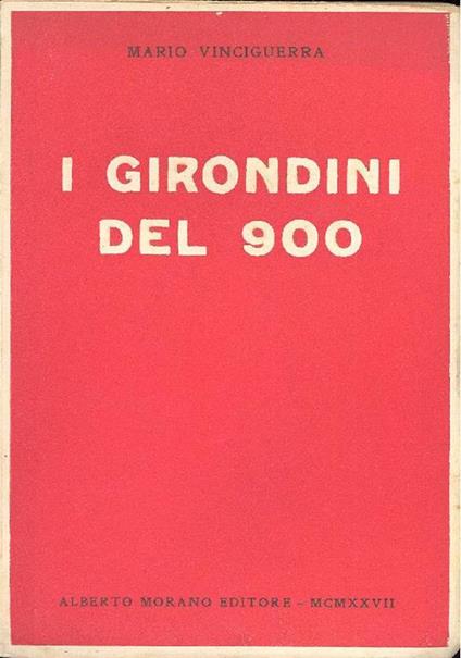 I girondini del 900 - Mario Vinciguerra - copertina