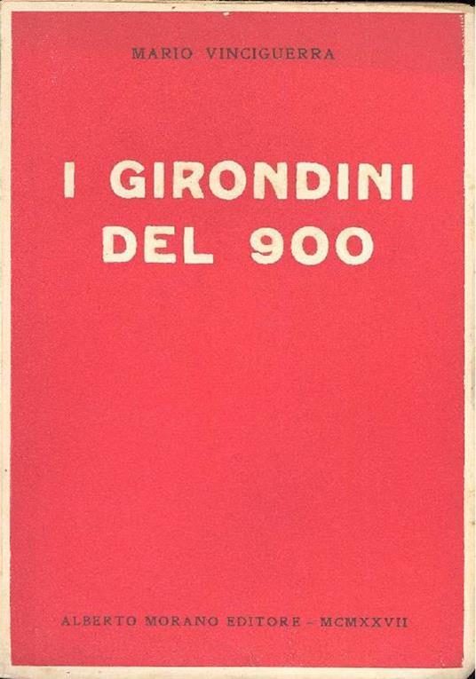 I girondini del 900 - Mario Vinciguerra - copertina