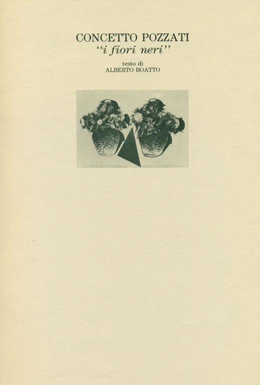 I fiori neri - Concetto Pozzati - copertina