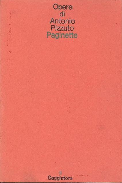 Paginette - Antonio Pizzuto - copertina