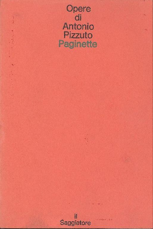 Paginette - Antonio Pizzuto - copertina