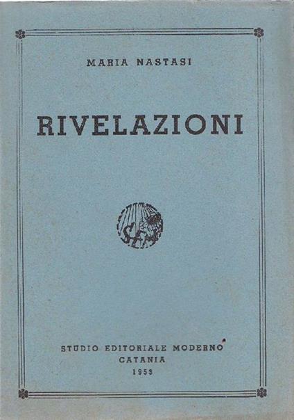 Rivelazioni - Maria Nastasi - copertina