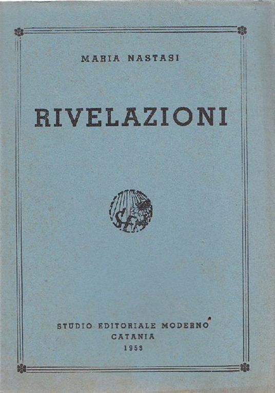 Rivelazioni - Maria Nastasi - copertina