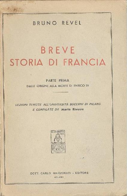 Breve storia di Francia - Bruno Revel - copertina
