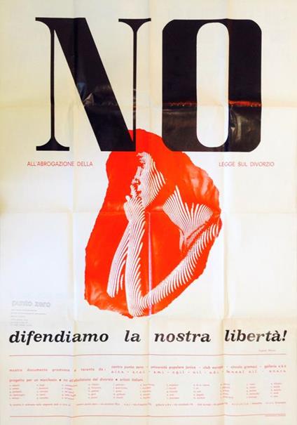 NO all'abrogazione della legge sul divorzio. Difendiamo la nostra libertà! - Eugenio Miccini - copertina