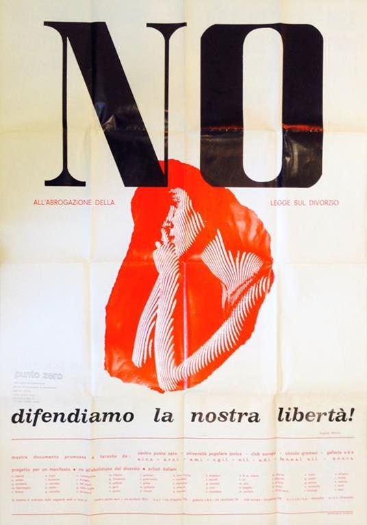 NO all'abrogazione della legge sul divorzio. Difendiamo la nostra libertà! - Eugenio Miccini - copertina